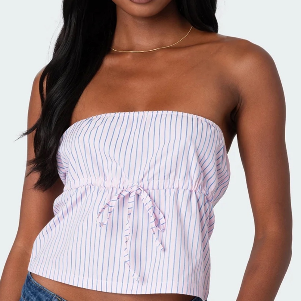 Edikted Striped Tube Top